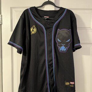 Marvel x Lids Exclusive Black Panther Baseball Jersey Large 60th Anniversary L